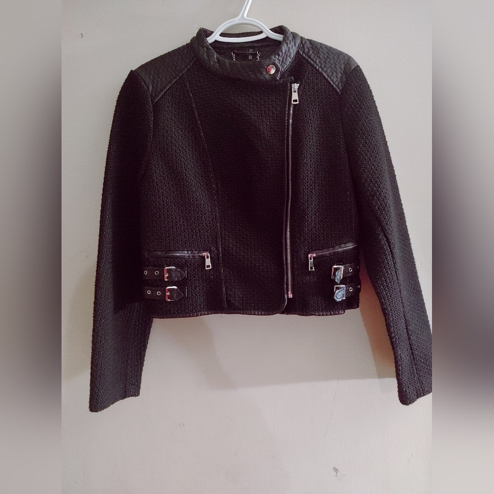 Paparazzi By Biz  Biker Style Jacket in Deep Black